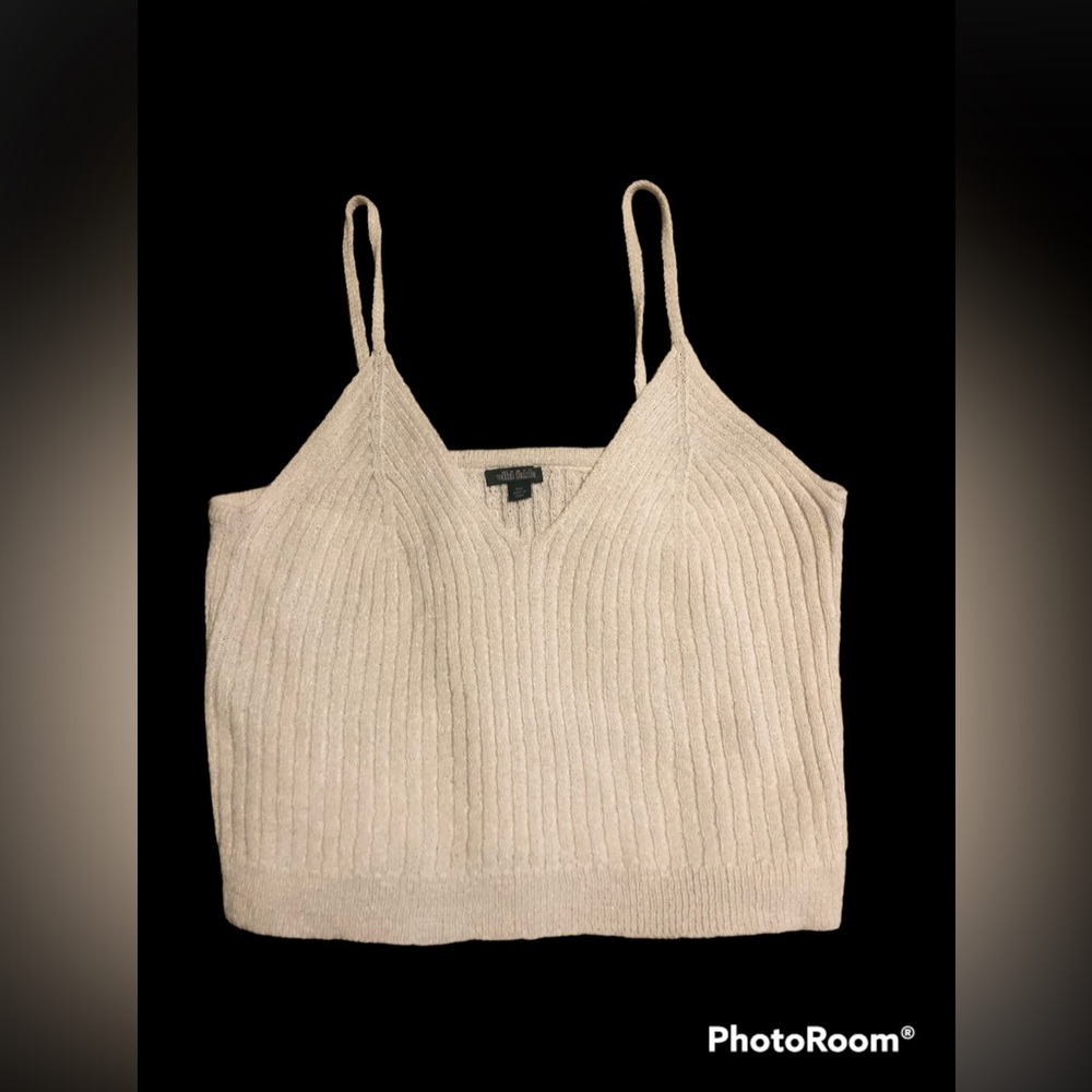 wild fable xxl crop top, sleeveless, spaghetti strap v-neck